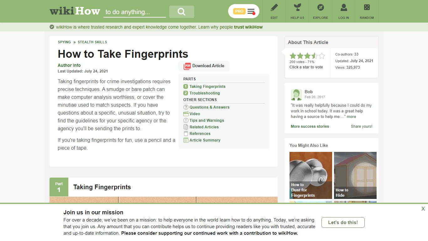 How to Take Fingerprints: 15 Steps (with Pictures) - wikiHow