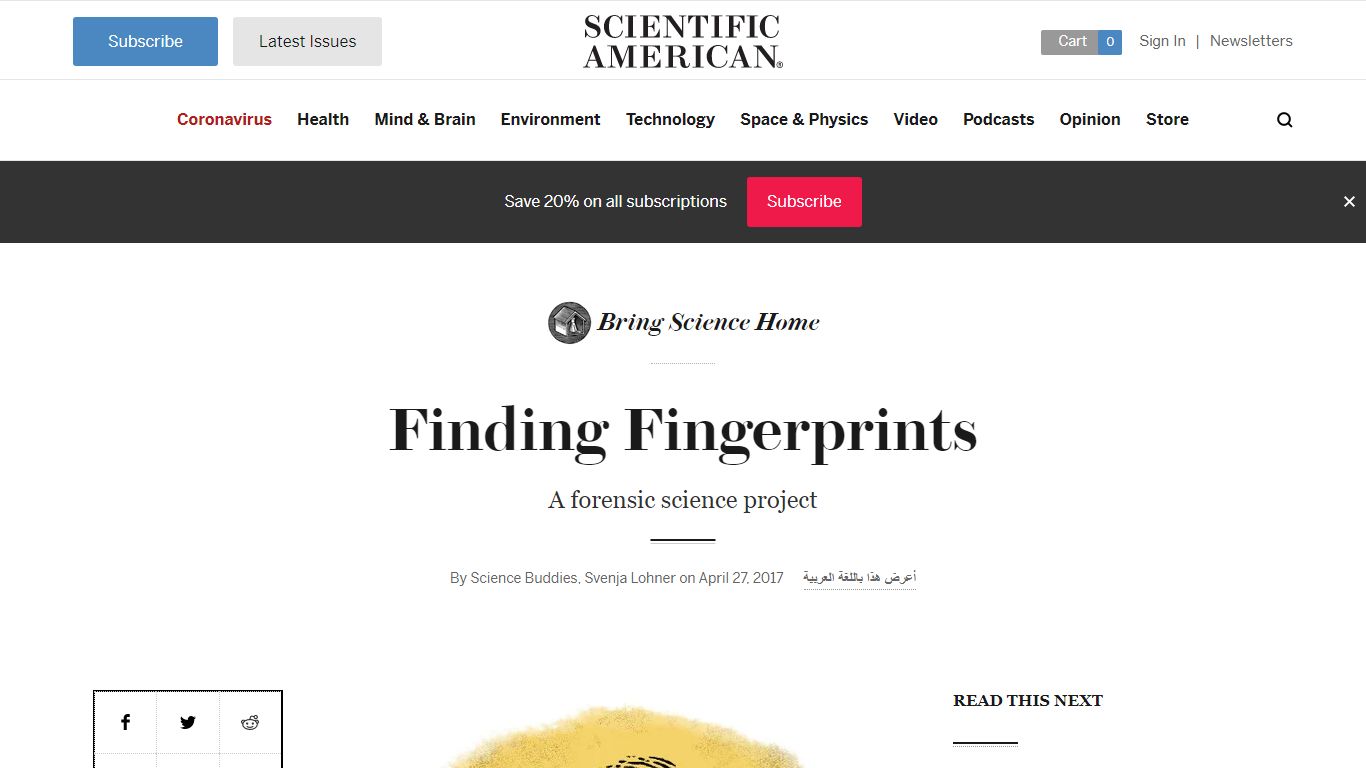 Finding Fingerprints - Scientific American